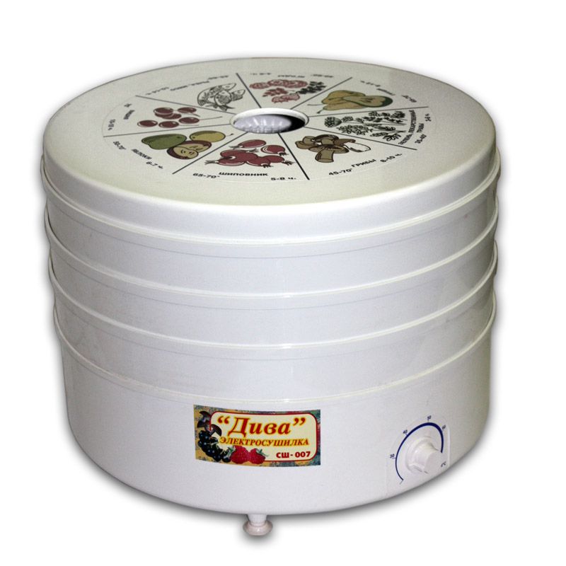 Сушилка для овощей и фруктов Ротор Дива 3 решетки (гофротара)																		 — описание, фото, цены в интернет-магазине PT Stores