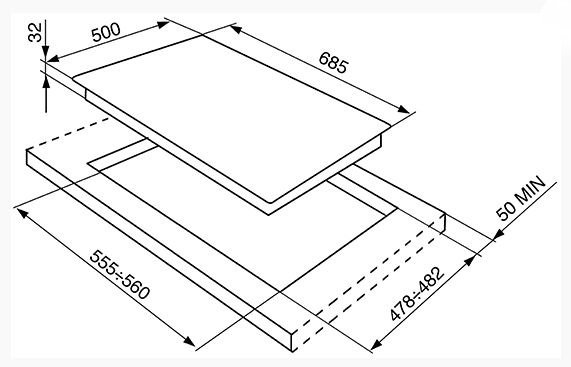 Купить Газовая варочная панель SMEG SRV876AVOGH — Фото 2