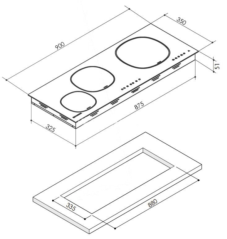 Купить Индукционная варочная панель FABER FCH 93 — Фото 2