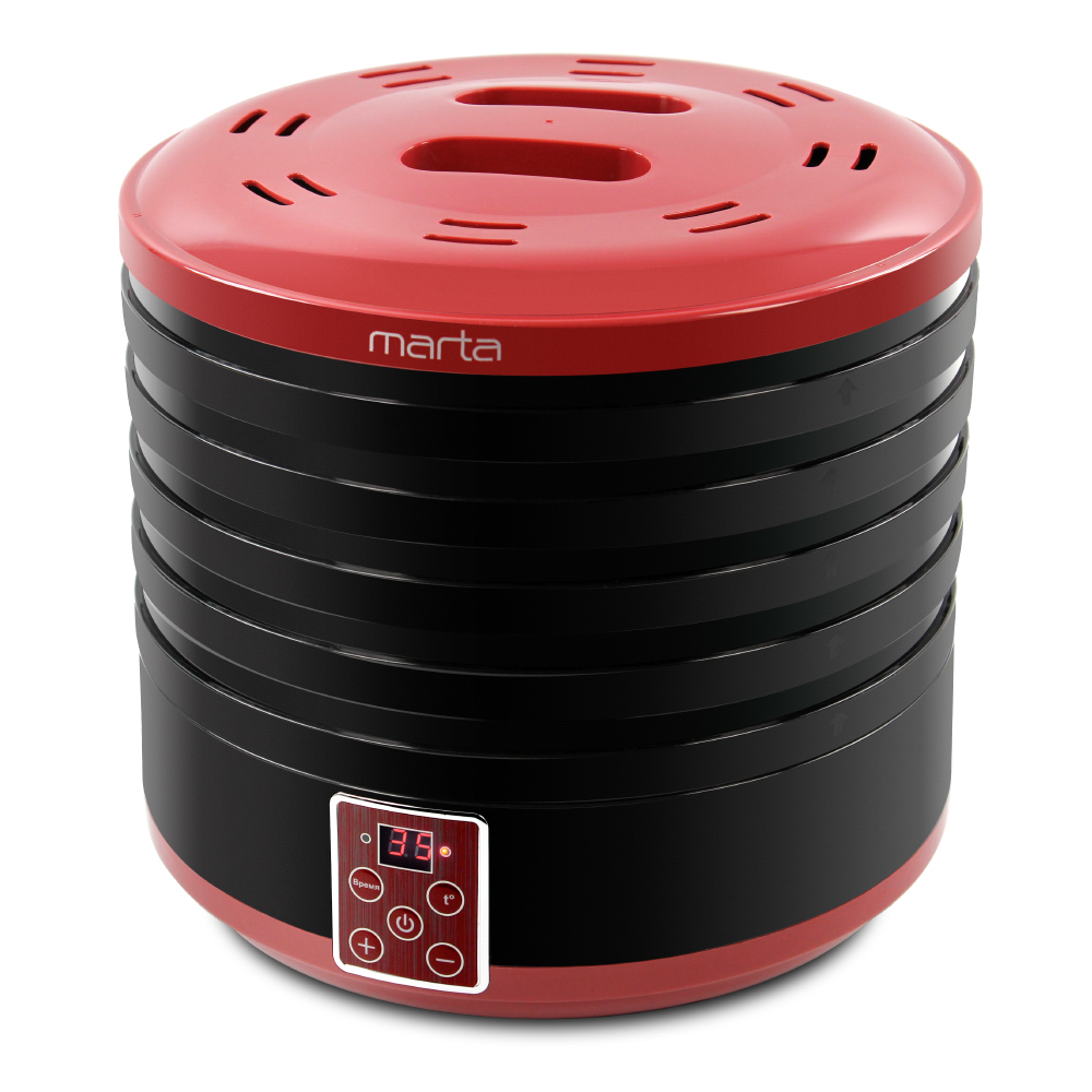 Сушилка для овощей и фруктов MARTA MT-1870 темный гранат																		 — описание, фото, цены в интернет-магазине PT Stores