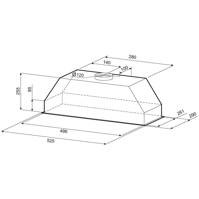 Купить Вытяжка встраиваемая KRONA RUNA 600 inox S — Фото 2