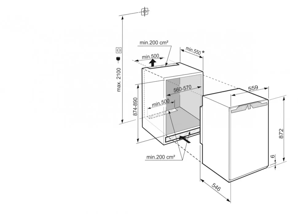 Купить Встраиваемый холодильник LIEBHERR IRE 3900 — Фото 2