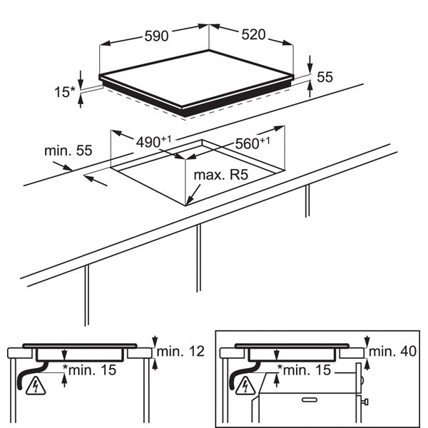Купить Индукционная варочная панель Electrolux EHH 96540 FK — Фото 2