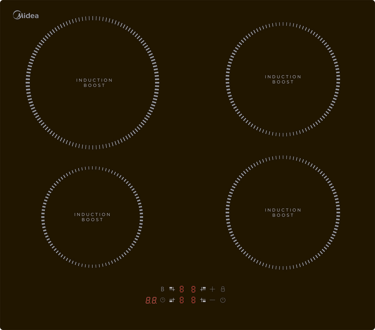 Индукционная варочная панель Midea MIH64100																		 — описание, фото, цены в интернет-магазине PT Stores