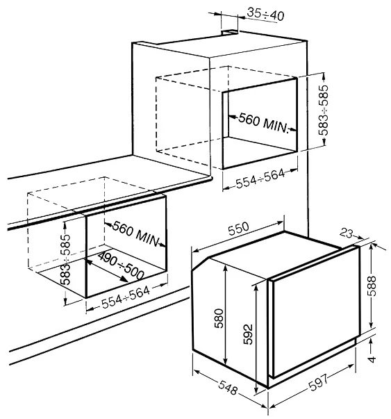 Купить Электрический духовой шкаф SMEG SF6922BPZE1 — Фото 2