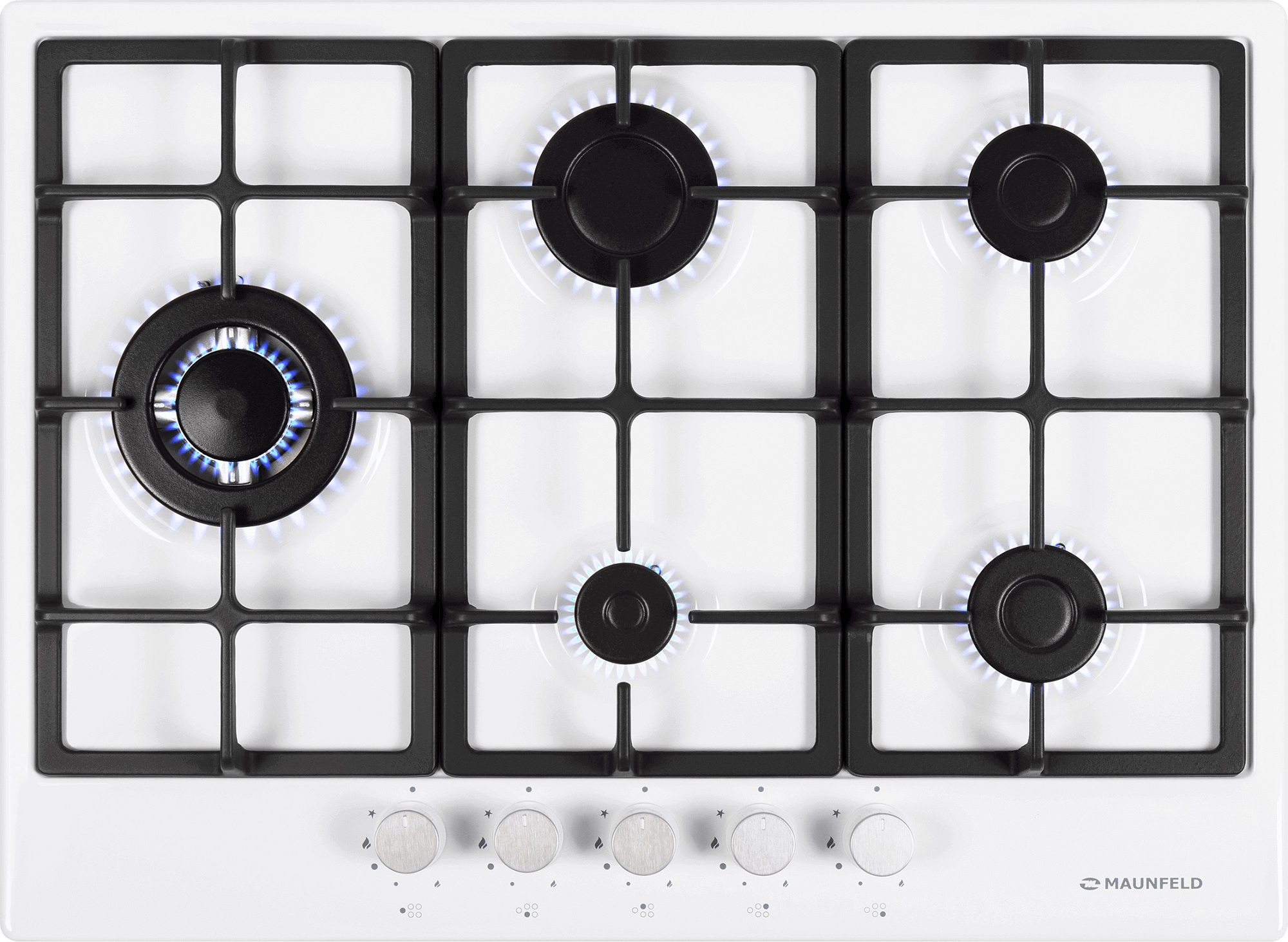 Купить Газовая варочная панель MAUNFELD EGHE.75.33CW/G — Фото 2
