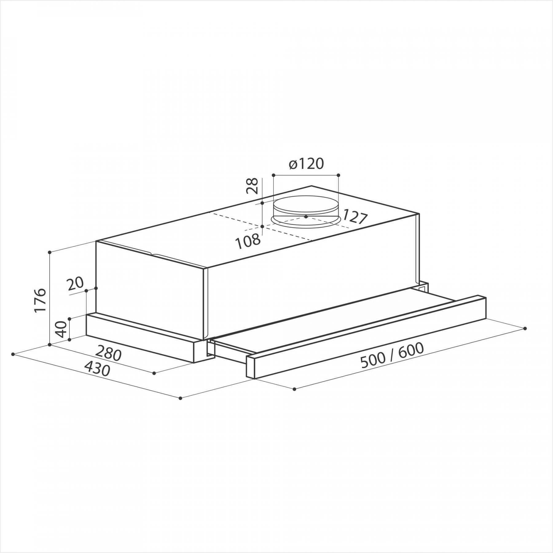 Купить Вытяжка встраиваемая LEX Hubble 600 нержавеющая сталь — Фото 6