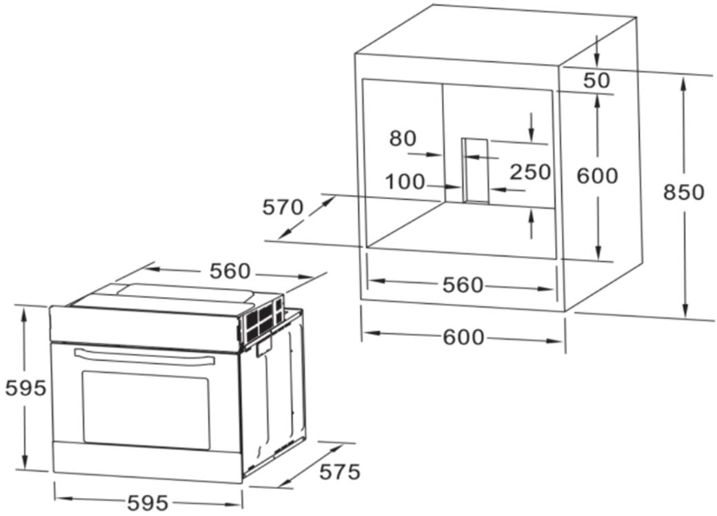 Купить Электрический духовой шкаф Midea 65DME40007 — Фото 2
