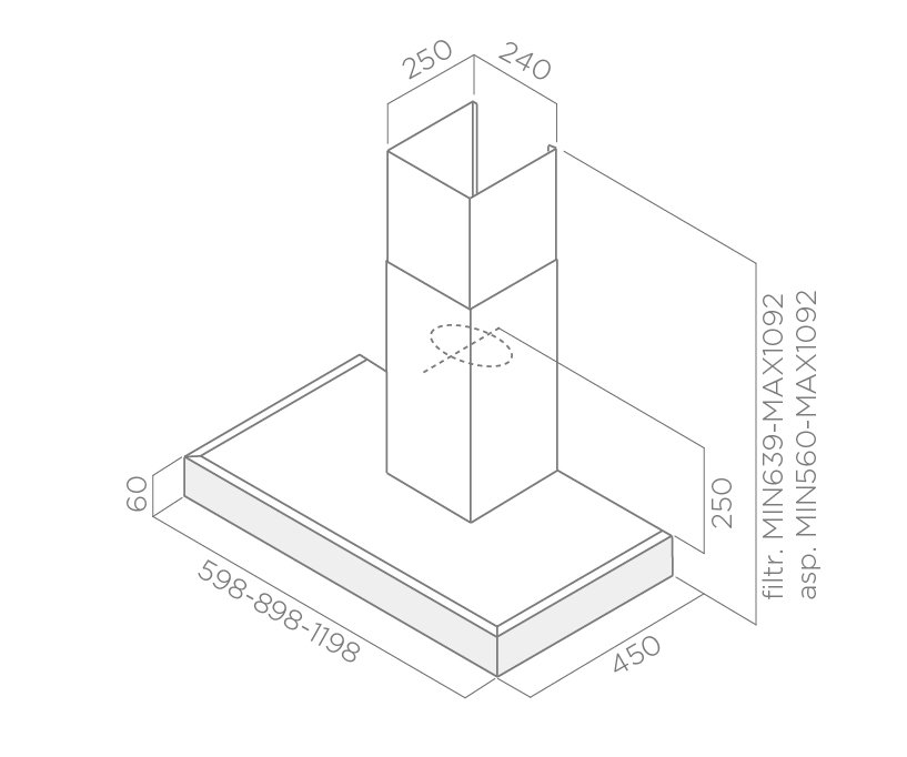 Купить Купольная вытяжка ELICA SPOT PLUS IX/A/60 — Фото 4