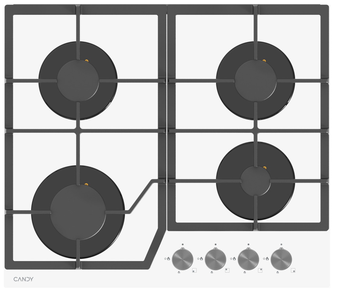 Газовая варочная панель CANDY CHXG64CNW																		 — описание, фото, цены в интернет-магазине PT Stores