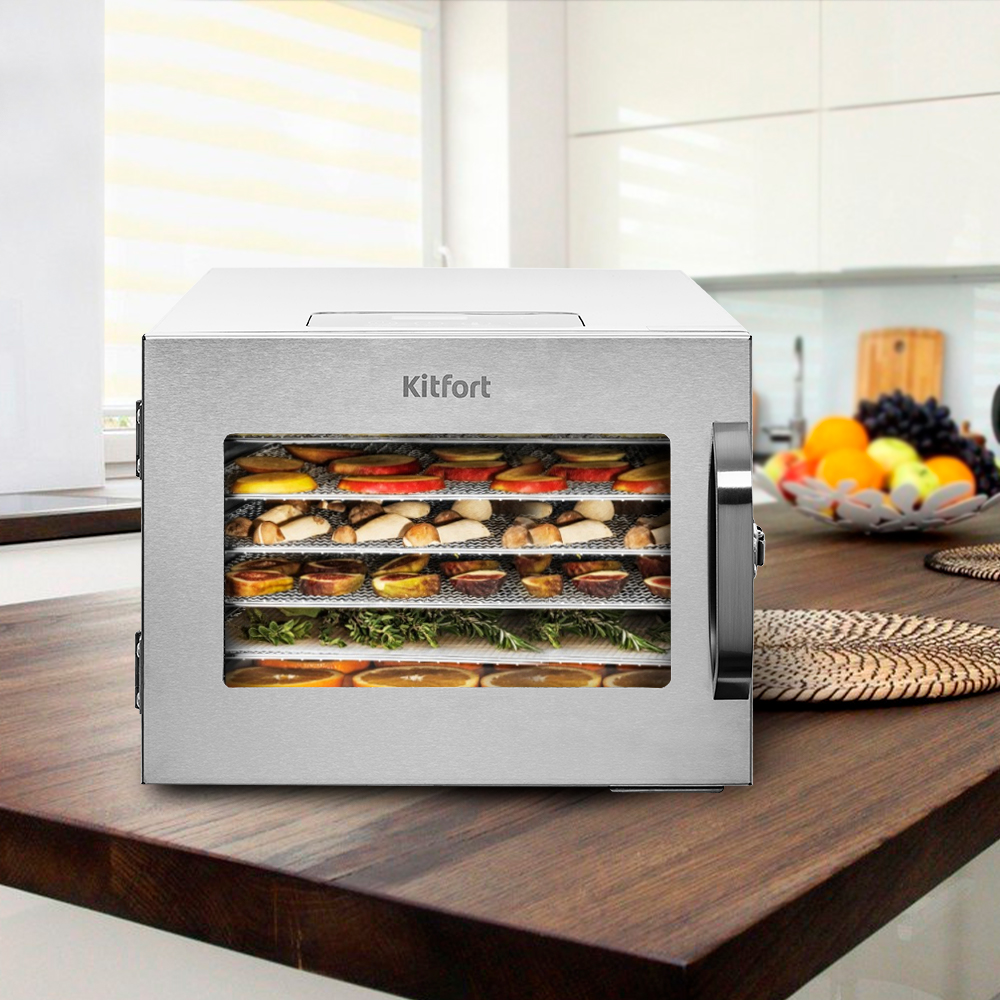 Купить Сушилка для овощей и фруктов Kitfort KT-1917 — Фото 7