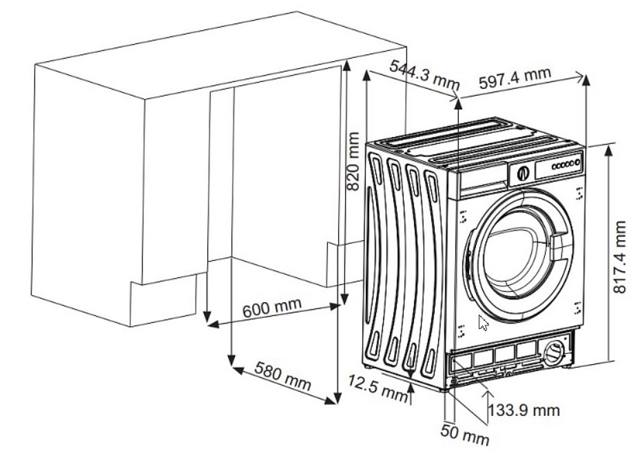 Купить Встраиваемая стиральная машина KORTING KWMI 14V87 — Фото 3