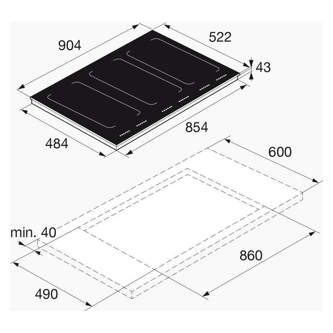 Купить Индукционная варочная панель Asko HI1995G — Фото 2