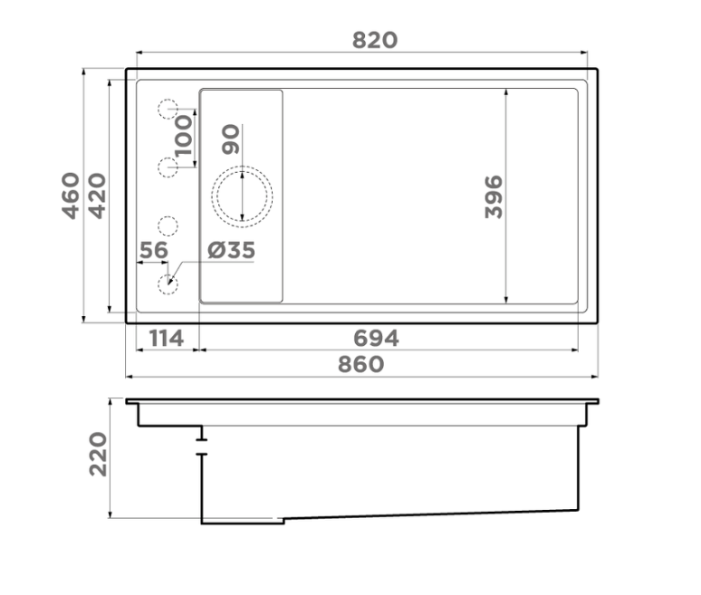 Купить Мойка OMOIKIRI Kinaru PRO 86-U/I-WH Artceramic/белый — Фото 2