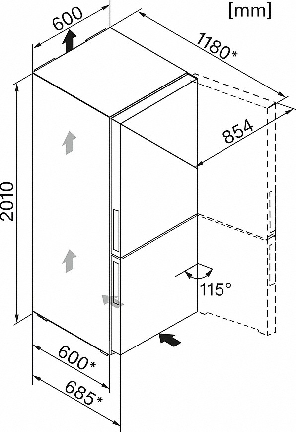 Купить Двухкамерный холодильник MIELE KFN 29683 D obsw — Фото 6
