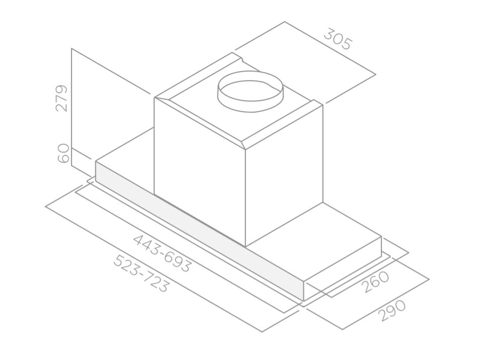 Купить Вытяжка встраиваемая ELICA HIDDEN 2.0 IXGL/A/72 — Фото 3