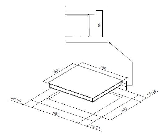 Купить Газовая варочная панель GRAUDE GSK 60.1 EL — Фото 2