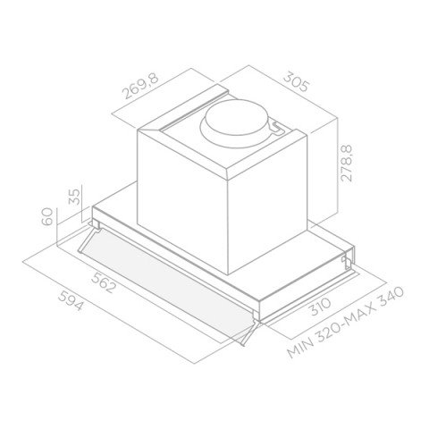 Купить Вытяжка встраиваемая ELICA BOXIN IX/A/60 — Фото 3