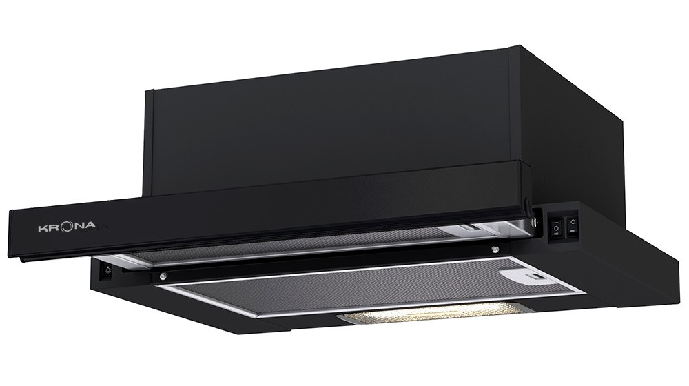 Вытяжка встраиваемая KRONA KAMILLA 450 BLACK (1 мотор)																		 — описание, фото, цены в интернет-магазине PT Stores