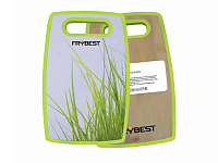 Frybest BPH2516-1 Бамбуковая доска с антибактер.покр. 25*16 ТРАВА											