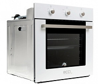 Встраиваемый газовый духовой шкаф RICCI RGO-611WH