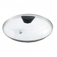 Frybest GL20F Стеклянная крышка 20 cм с ободом, пароотводом и бакелитовой бобышкой